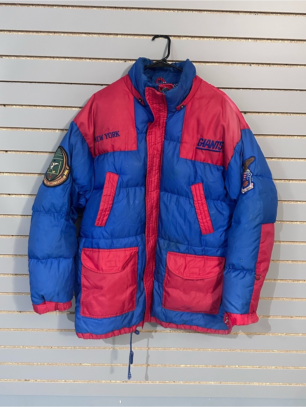 Triple Fat Goose New York Giants Puffer Oversize Parka Jacket 90s Vtg Mens Large